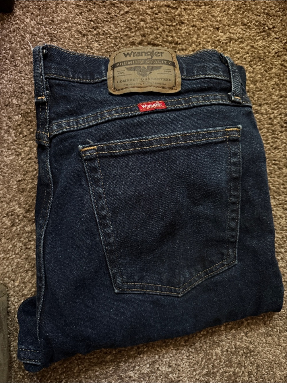 Wrangler Men’s Dark Indigo Jeans